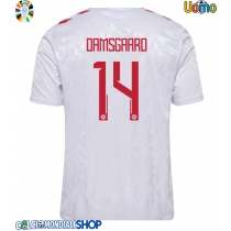 Maglie da calcio Danimarca Mikkel Damsgaard #14 Seconda Maglia Europei 2024 Manica Corta